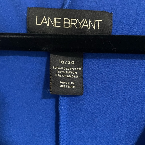 Royal blue, knot front Lane Bryant midi dress - Picture 2 of 2